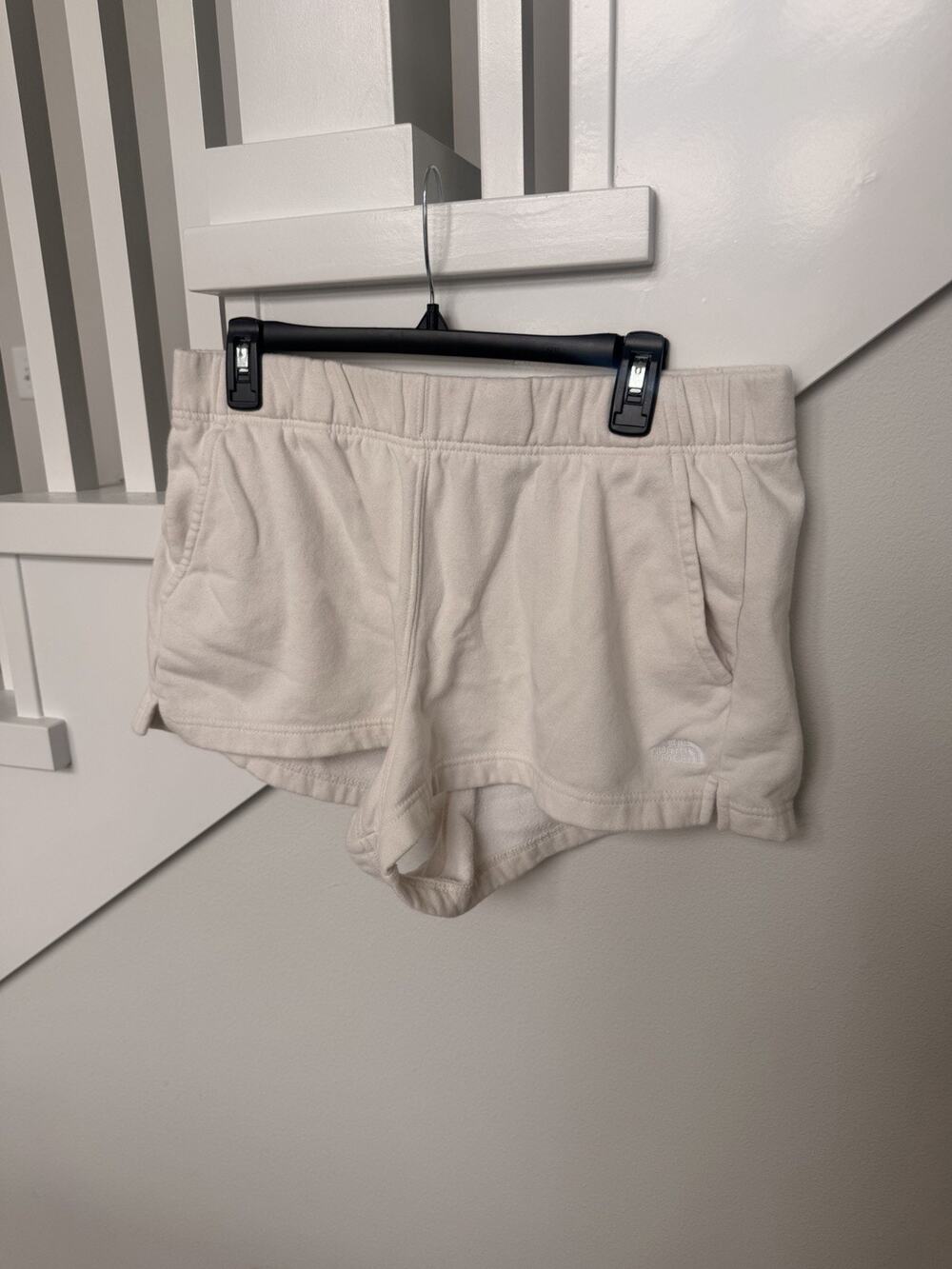 The North Face XL Womens Cream Knit Lounge Shorts Athletic Casual Comfy